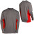 See Steel/Red Spyder Mock Dry W.E.B. Midweight Crew - Long-Sleeve -  Men's