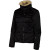 See Black Spyder Crystal Faux Fur Jacket - Women's