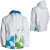 See White/Green Beach Check Splash Special Blend Control Jacket - Men's