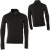 See Black Sport Science Zip T-Neck Wool Jersey - Men's