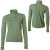 See Olive Sport Science Zip T-Neck Wool Jersey - Women's