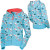 See Paradise Blue Split Talyn Full-Zip Hoody - Women's