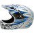 See Titanium/Black/Blue Six Six One Strike Bike Helmet