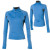 See Marine/Heather Grey Sugoi Wallaroo Zip Midweight Long Underwear Top - Women's