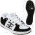See Black/White/White Supra Double E Skate Shoe - Men's