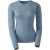 See Steel Blue Stripe SmartWool Midweight Top - Women's
