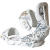 See White/Gold Technine MFM Pro Snowboard Binding