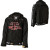 See Black Technine Hooded Baseball Jacket - Men's
