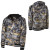 See Gold Icon Print Technine Hooded Baseball Jacket - Men's