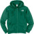 See Sport Green The North Face Logo Full-Zip Hooded Sweatshirt - Men's