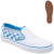 See True White/Bonnie Blue Vans Classic Slip-On Skate Shoe - Women's