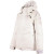 See White/Painted Plaid White Volcom Cavell Welded Down Puff Jacket - Women's