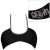 See Black Volcom Round About Bandeau Top - Women's