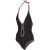 See Black Volcom Moons Solid One-Piece Suit
