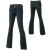 See Dark Crosshatch Stretch Volcom Dallas Boot Cut Denim Pant - Women's