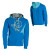 See Cyan Blue Volcom Twisted Slim Hooded Full-Zip Sweatshirt - Men's