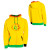 See Electric Yellow Volcom Moto Stone Basic Hooded Full-Zip Sweatshirt - Men's