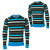 See Cyan Blue Volcom Stone Stripe Slim Crew Sweatshirt - Men's See Cyan Blue Volcom Stone Stripe Slim Crew Sweatshirt - Men's