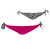 See Grape Volcom Stone Ya Later Tie-Side Skimpy Reversible Bikini Bottom - Women's