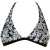 See Black Volcom Letter Mess Halter Bikini Top - Women's