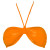 See Orange Volcom Cosmic Dust Bandeau Bikini Top - Women's