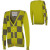 See Yellow Flash Volcom Check Yo Self Cardigan Sweater - Women's