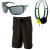 Whiskey Militia Combo Volcom Hamachi Mod Boardshort, Skullcandy Icon Headphone, Electric K.O. Sunglasses
