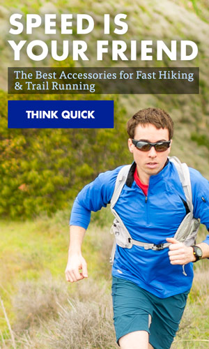 Products for fast running and hiking