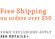 Free Standard Shipping On Orders Over $50