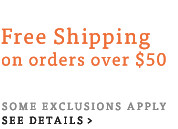 Free Standard Shipping On Orders Over $50