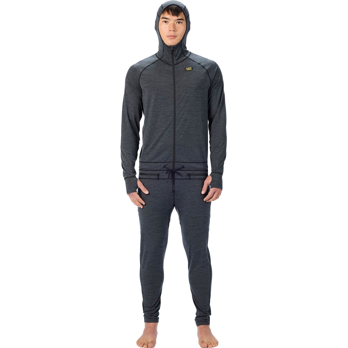 Мужские комбинезоны Airblaster Merino Ninja Suit, цвет: Чёрный — фото 1