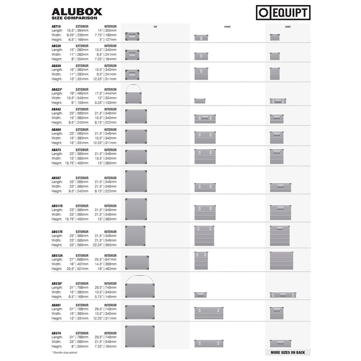 ALUBOX 67L Aluminum Case