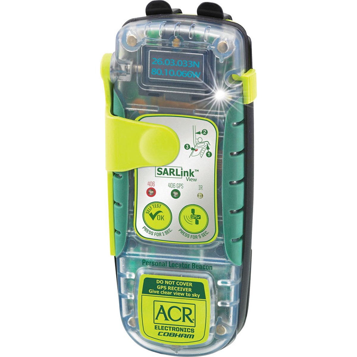 ACR SARLink View 406 GPS Personal Locator Beacon Hike & Camp