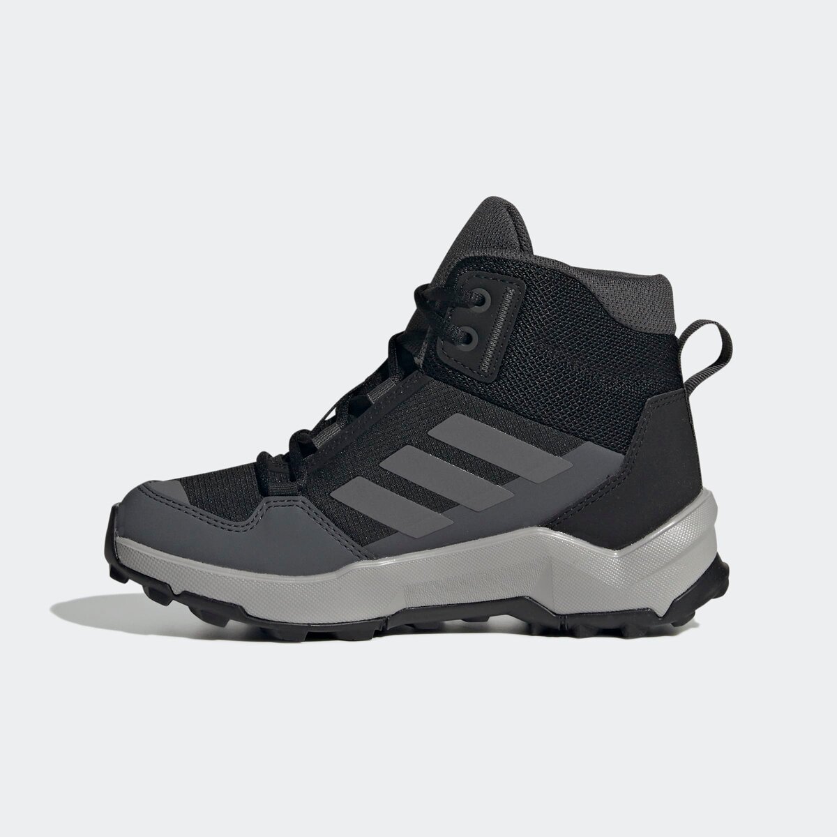 Детские кроссовки Adidas TERREX AX4R Mid Hiking, цвет: Чёрный / Серый — фото 4
