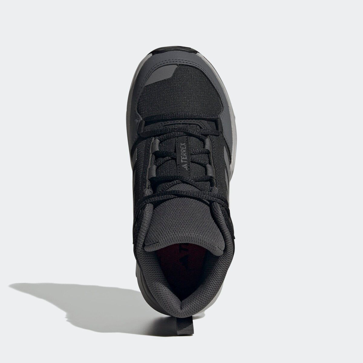 Детские кроссовки Adidas TERREX AX4R Mid Hiking, цвет: Чёрный / Серый — фото 2
