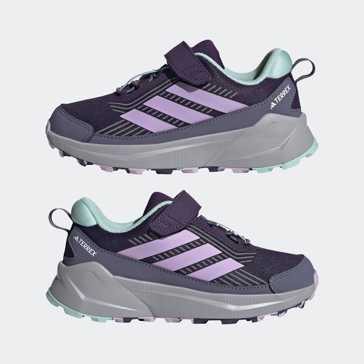 Детские кроссовки Adidas TERREX Terrex Trailmaker 2 CF Hiking, цвет: Сливовый / Пудровый сливовый — фото 9