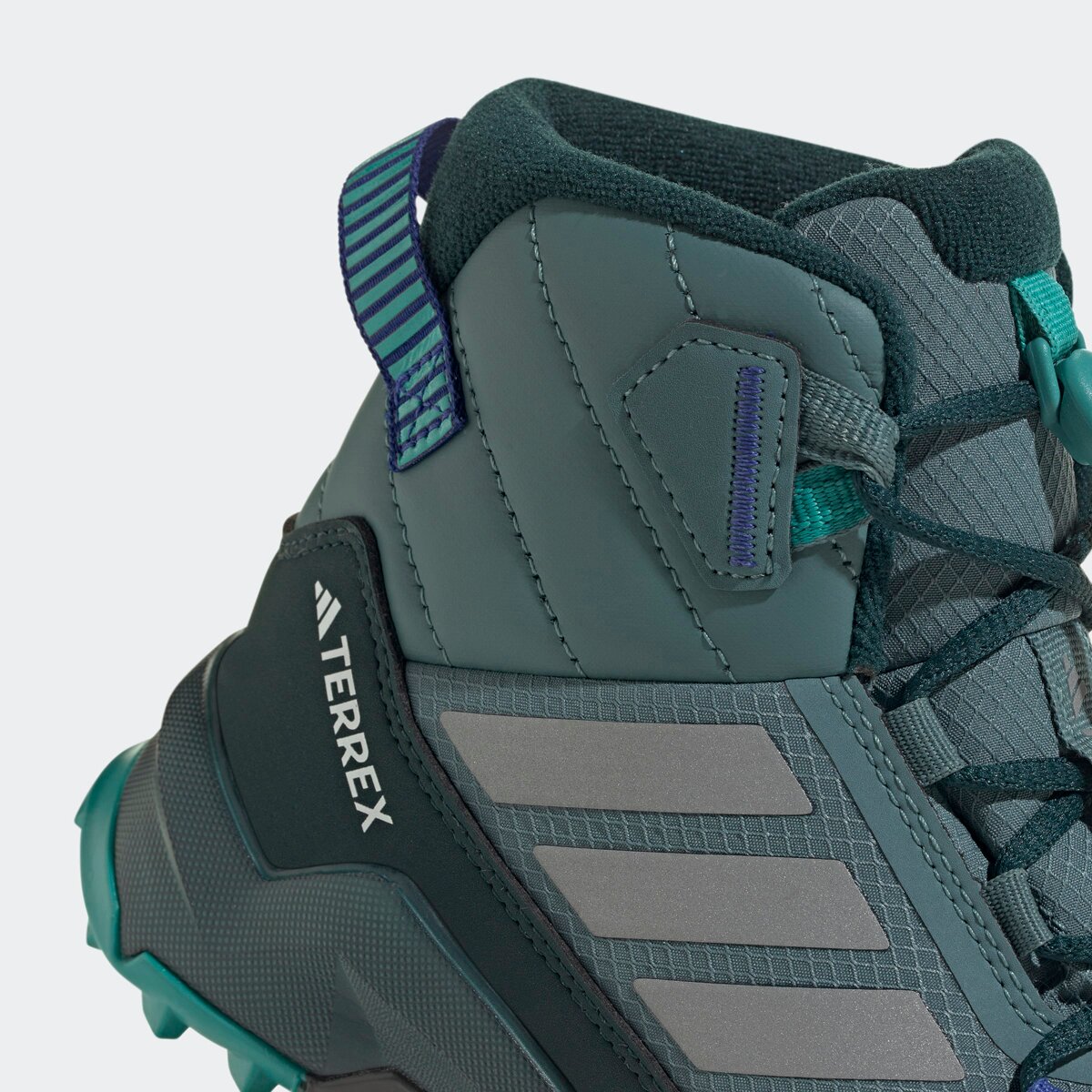 Детские кроссовки Adidas TERREX AX4R CW+ Mid, цвет: Бирюзовый / Серебряный — фото 8