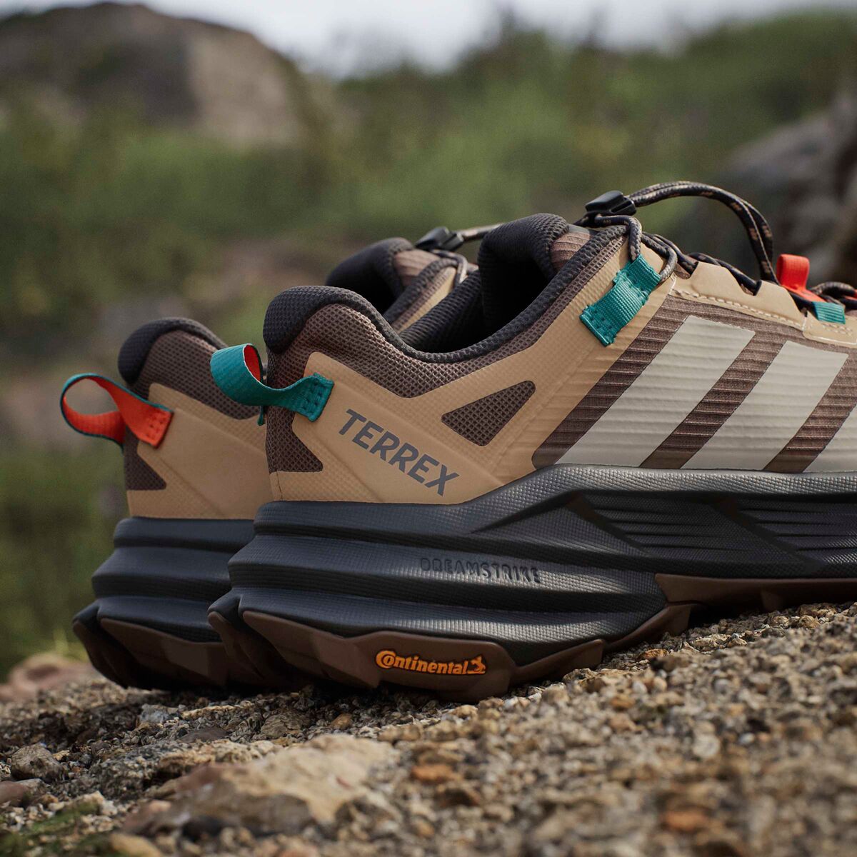 Мужские кроссовки Adidas TERREX Terrex Freehiker SL GTX, цвет: Земляной / Бирюзовый — фото 9