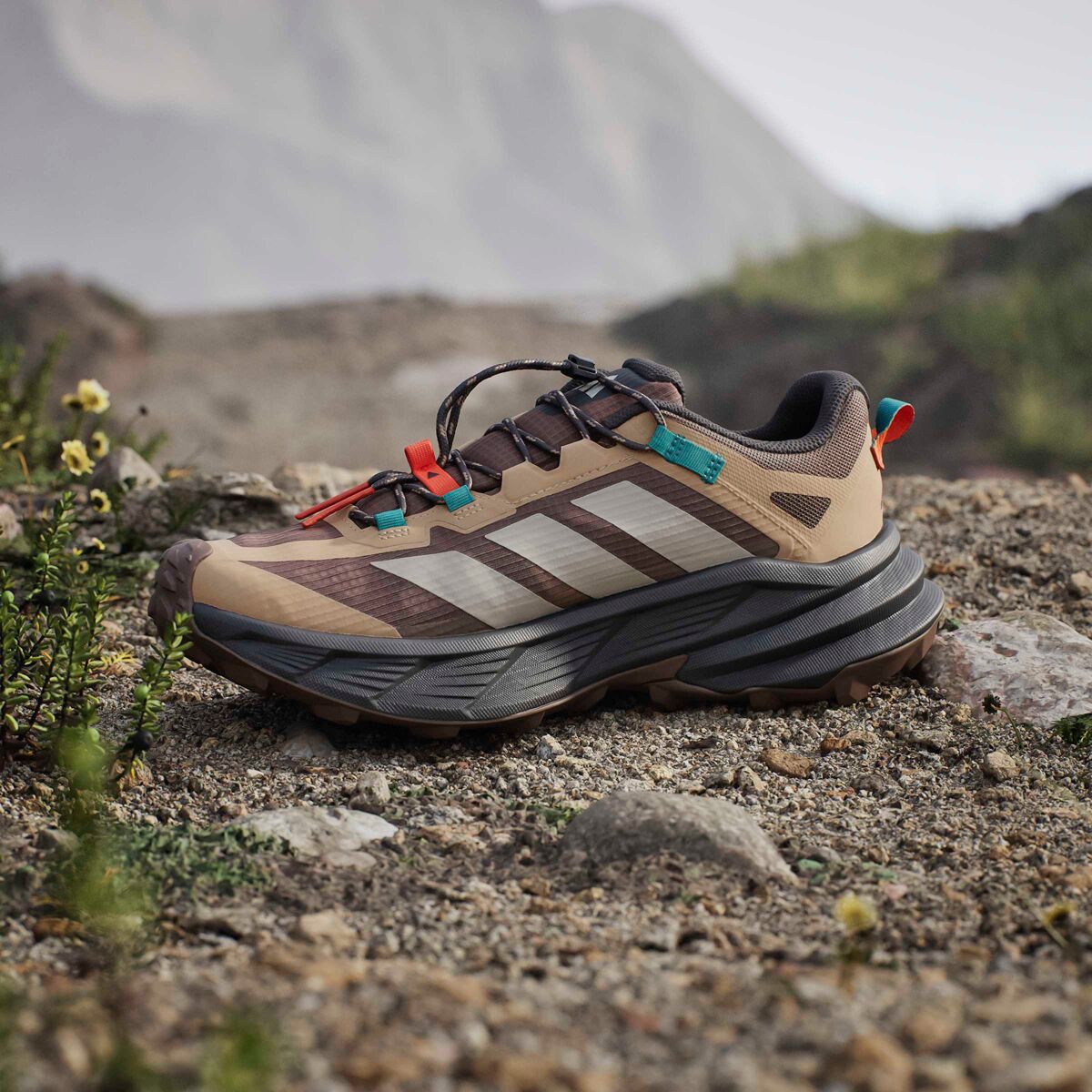 Мужские кроссовки Adidas TERREX Terrex Freehiker SL GTX, цвет: Земляной / Бирюзовый — фото 6