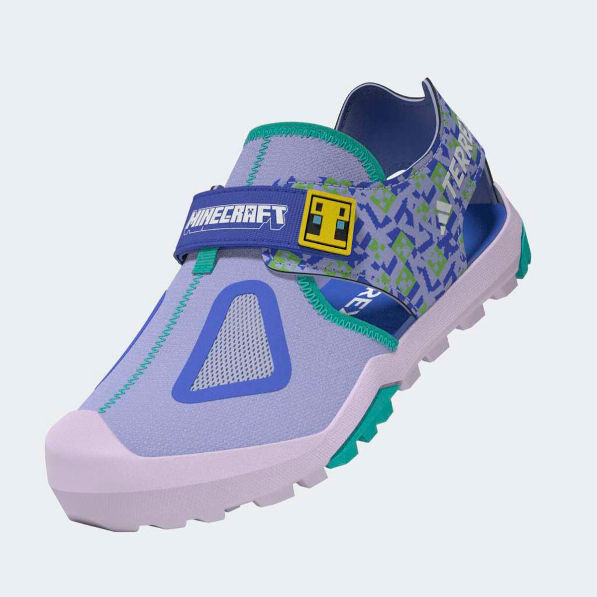 Детские сандалии Adidas TERREX Terrex Captain Toey 2.0 Mcft Sandal, цвет: Фиолетовый / Кобальтовый синий — фото 12