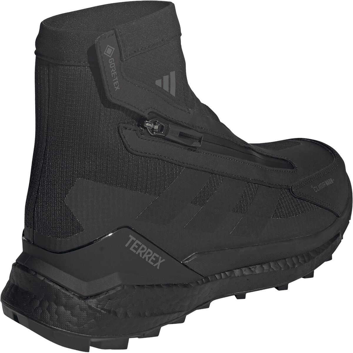 Обувь Adidas TERREX Free Hiker 2 GTX Climawarm + Shoe - Men's, цвет: Чёрный / Серый — фото 11
