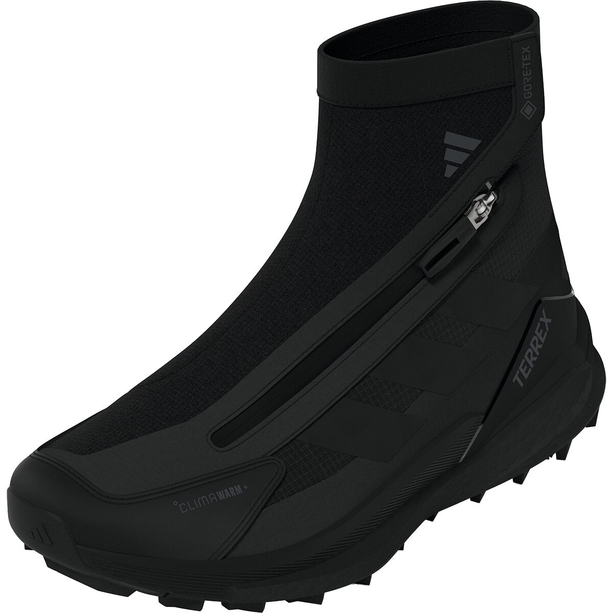 Обувь Adidas TERREX Free Hiker 2 GTX Climawarm + Shoe - Men's, цвет: Чёрный / Серый — фото 3