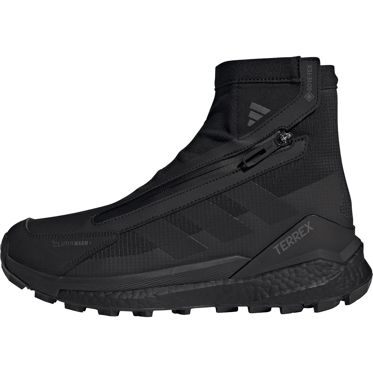 Обувь Adidas TERREX Free Hiker 2 GTX Climawarm + Shoe - Men's, цвет: Чёрный / Серый — фото 4