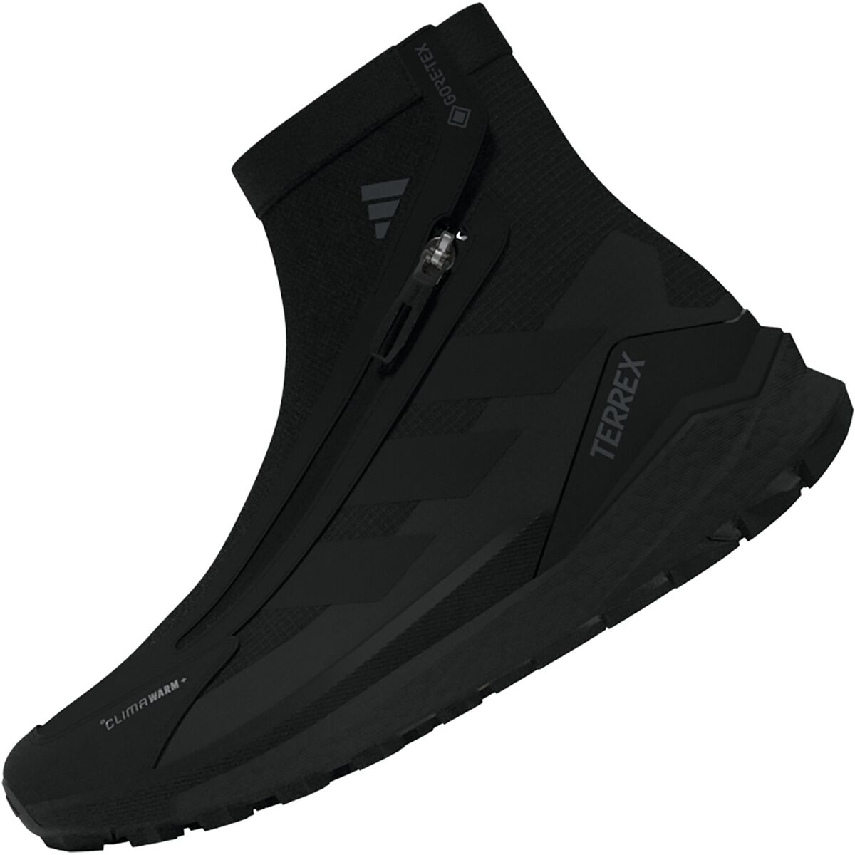 Обувь Adidas TERREX Free Hiker 2 GTX Climawarm + Shoe - Men's, цвет: Чёрный / Серый — фото 5