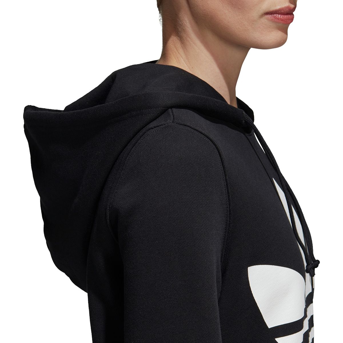 adidas trefoil hoodie women's