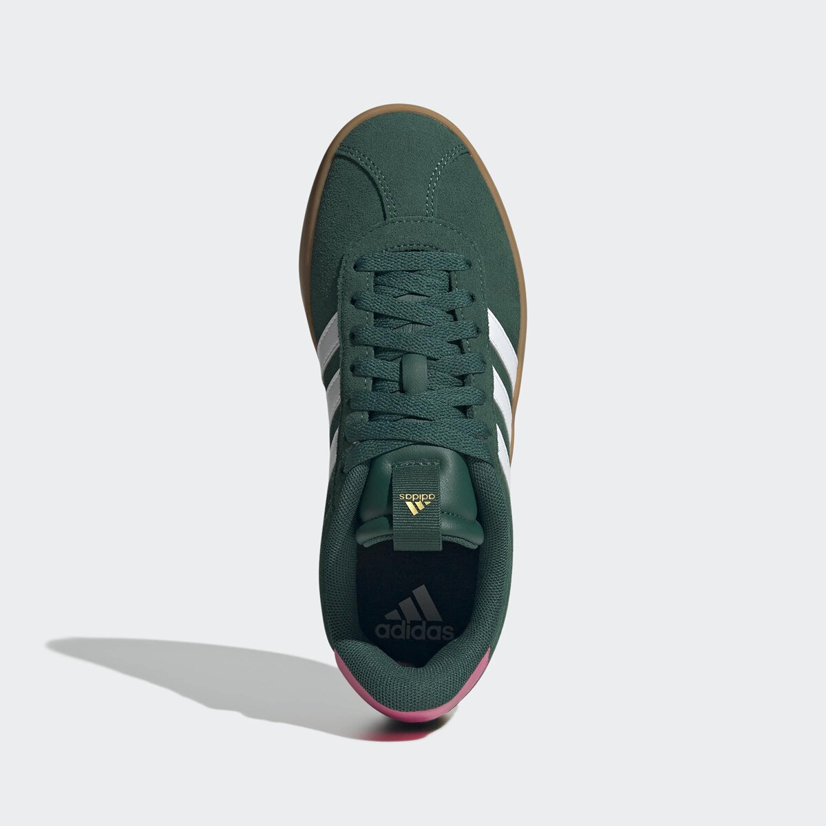 Женские кроссовки Adidas VL Court 3.0 Shoe, цвет: Зелёный / Облачный белый — фото 2