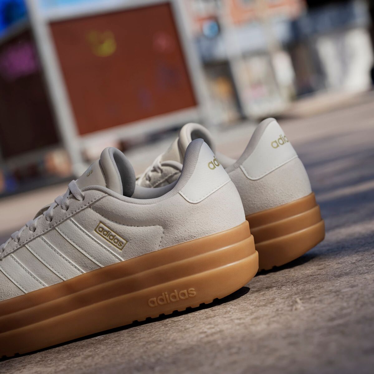Женские кроссовки Adidas VL Court Bold, цвет: Белый — фото 3
