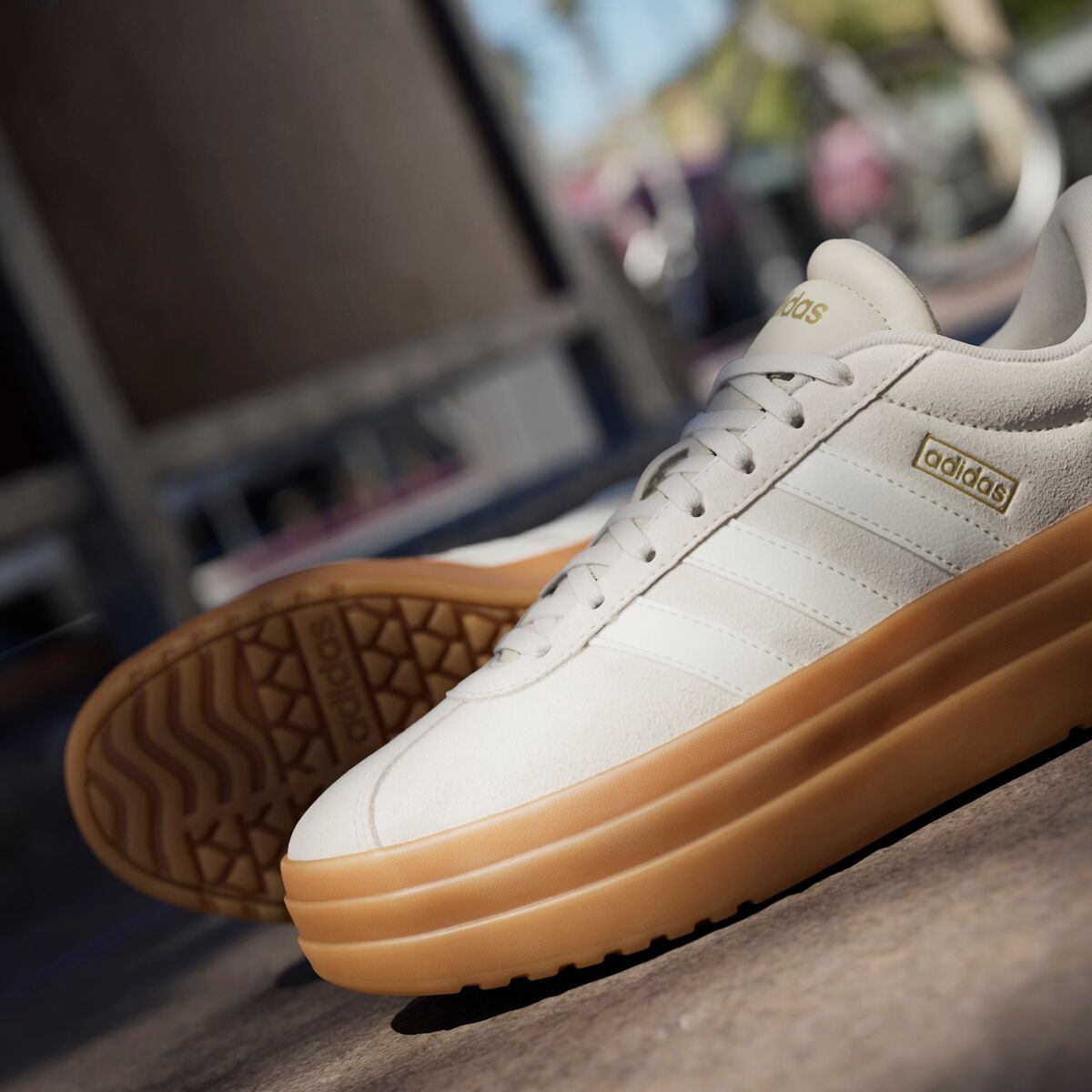 Женские кроссовки Adidas VL Court Bold, цвет: Белый — фото 2