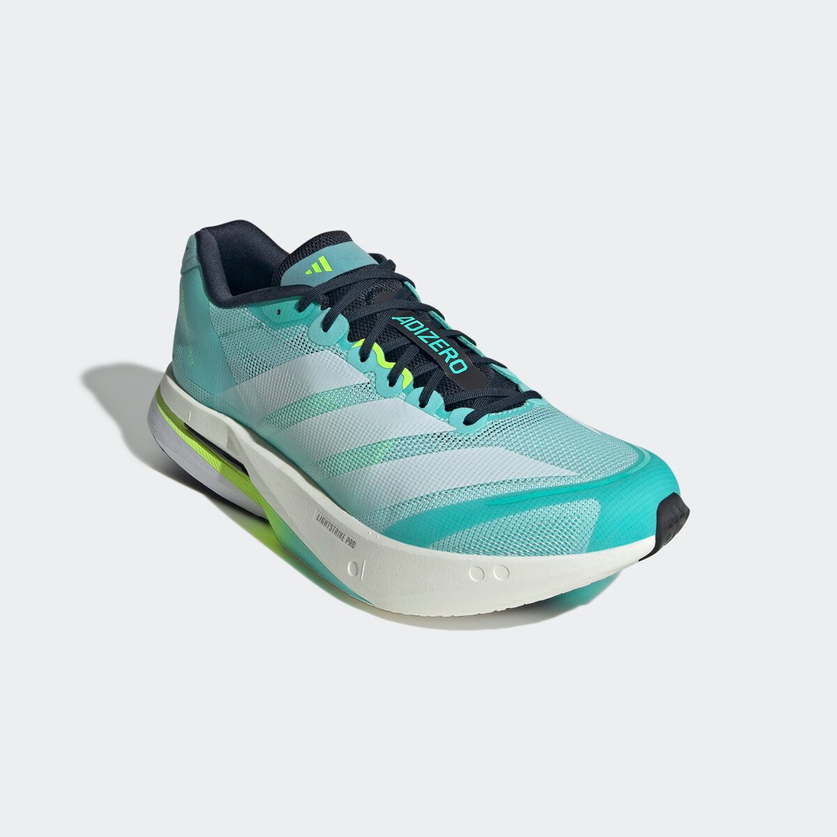 Мужские кроссовки Adidas Adizero Boston 13 Running, цвет: Аквамариновый / Белый — фото 5