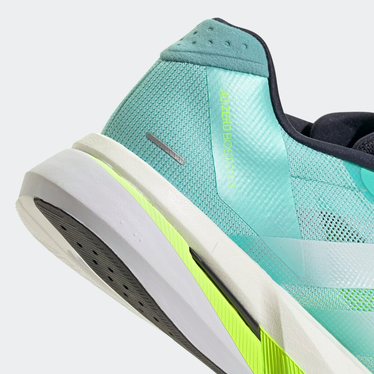 Мужские кроссовки Adidas Adizero Boston 13 Running, цвет: Аквамариновый / Белый — фото 8
